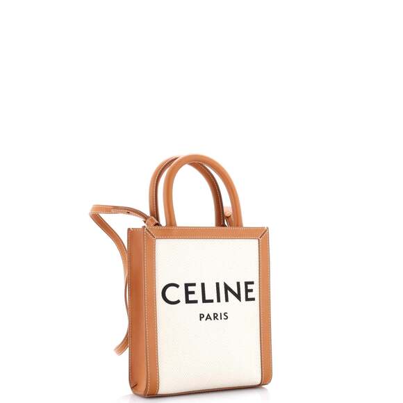 Celine Vertical Cabas Tote Canvas With #233254C96B - Picture 2 of 6